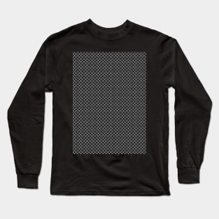 Black White Simple Geometric Pattern Long Sleeve T-Shirt